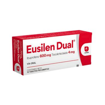 Eusilen Dual 600-4mg x 15Tab Ibuprofeno-Tiocolchicosido Cofasa