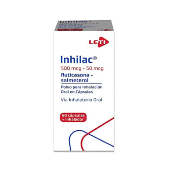 Inhilac 500mcg/50mcg 60Cap + Inhalador Salmeterol-Fluticasona Leti
