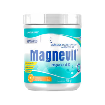 Magnevit Advance x 4 325mg Polvo Sabor Naranja 300gr Naturlifes