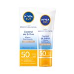 Nivea Sun Protector Solar Facial Control Brillo Tono Medio Spf50 50Ml