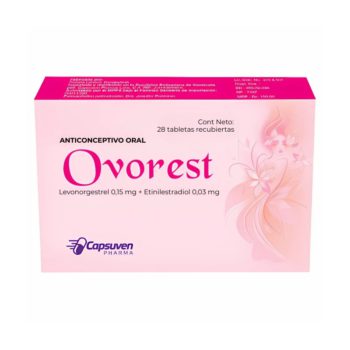 Ovorest x 28 Tab Levonorgestrel 0.15/Etinilestradiol 0.03mg Capsuven
