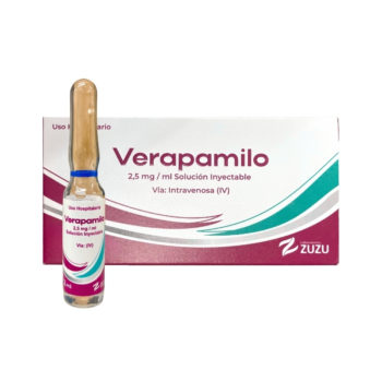 Verapamilo Solucion Inyectable  I.V 2.5mg/mL 2mL Zuzu