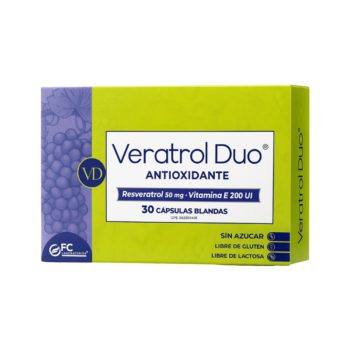 Veratrol Duo 50mg-200Ui x 30Cap Resveratrol-Vit E Fc Pharma