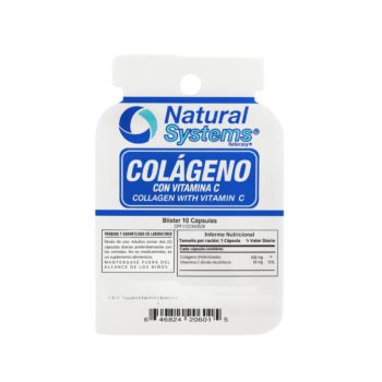 Colageno Hidrolizado + Vitamina C x 10 Caps Natural Systems Blister