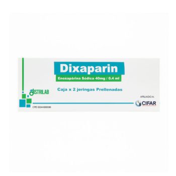 Dixaparin 40Mg/0.4Ml Jeringa Prellenada x 2 Enoxaparina Distrilab