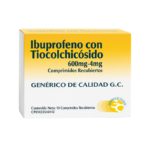 Ibuprofeno-Tiocolchicosido 600-4Mg x 10Tab Generico De Calidad Vargas