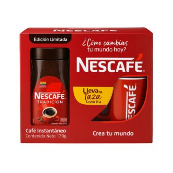 Nescafe Tradicion Frasco 170gr + Taza
