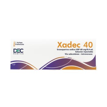 Xadec 40mg/0.4ml x 1 Jeringa Prellenada Enoxaparina Mec Medica