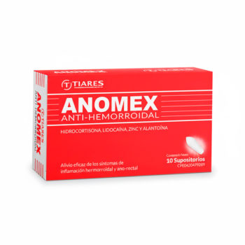 Anomex 0.25/3/5/0.5 Supositorios x10 Unidades Tiares