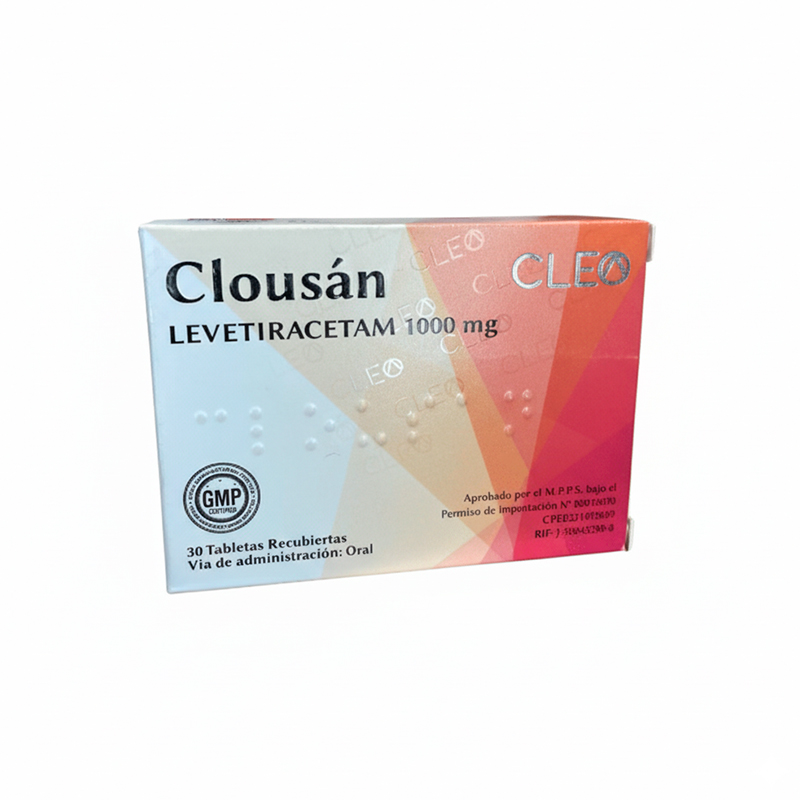 Clousan 1000Mg x 30Tab LevetiracetamCleo Pharma