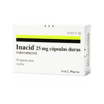 Inacid 25Mg x 50Caps Indometacina