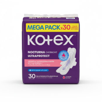 Megapack Toallas Sanitarias Kotex Nocturna x 30Unid
