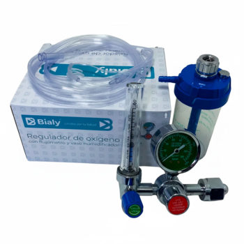 Regulador De Oxigeno Con Flujometro Y Vaso Humidificador Bialy