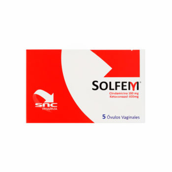 Solfem x 5 Ovulos 100Mg/400Mg Clindamicina+Ketoconazol Snc Pharma
