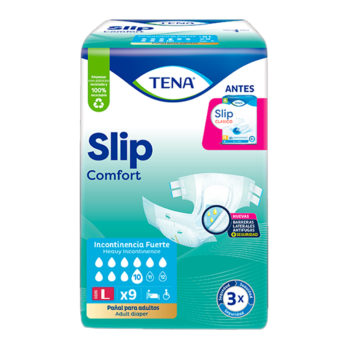 Pañal Slip Comfort Adulto Talla L x 9Und Tena