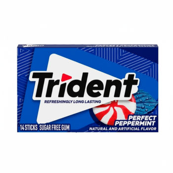 Trident Perfect Peppermint x 14Sticks Azul Oscuro