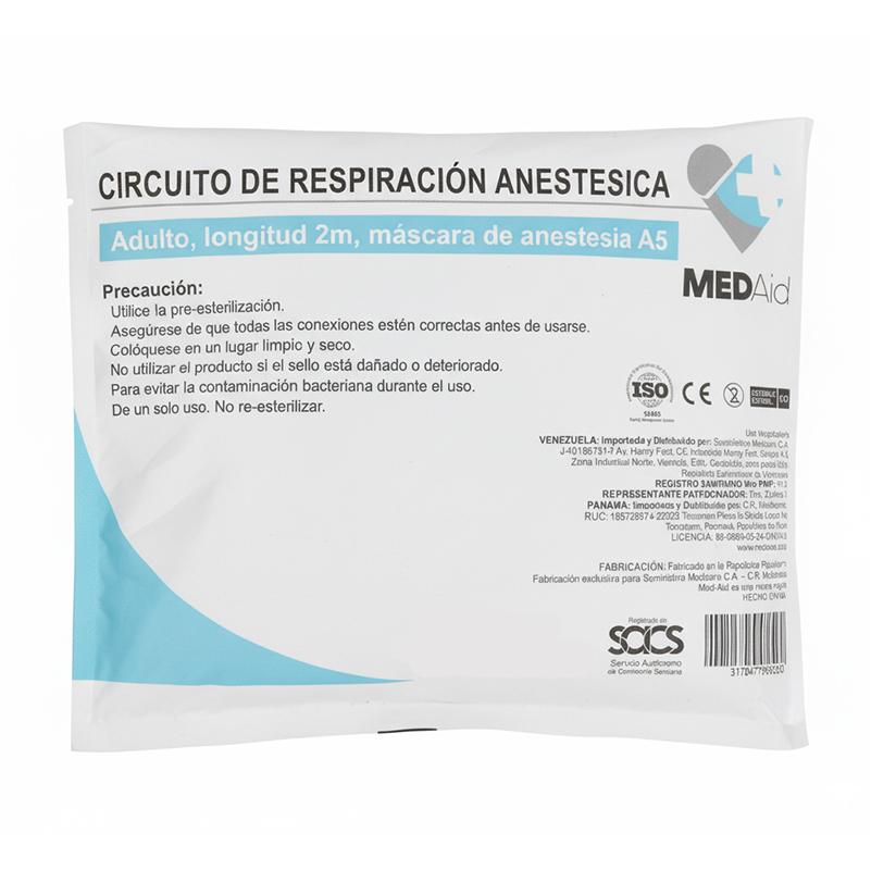CIRCITO DE RESPIRACION ADULTO MEDAID