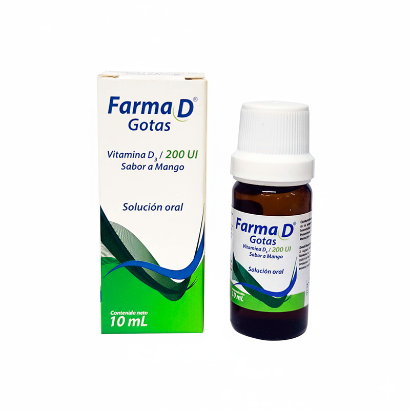 Farma D 200Ui Gotas 10Ml Vitamina D3 Lab Farma