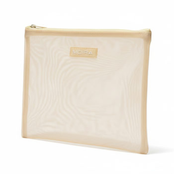 Mesh Makeup Pouch Large Yellow- Malla De Maquillaje Moira