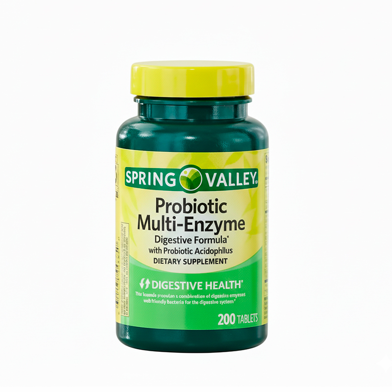 Probiotico Multi-Enzyme 200Tab Spring Valley