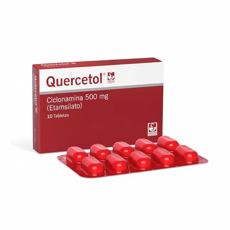 Quercetol 500Mg x 10Tab Ciclonamina-Etamsilato Meyer Dicynone