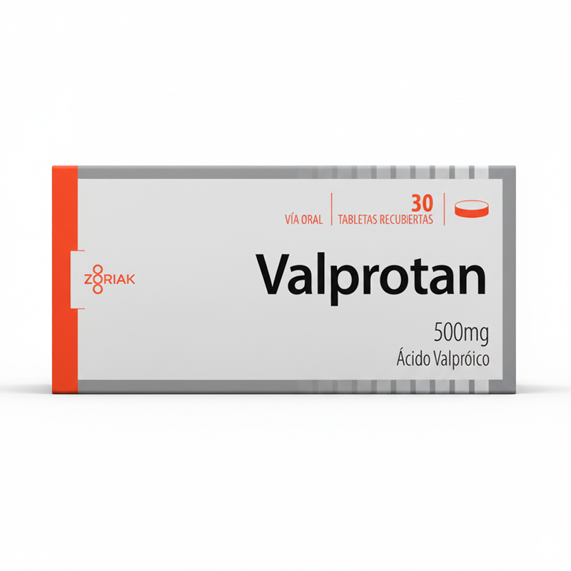 Valprotan 500Mg x 30Tab Acido Valproico Zoriak