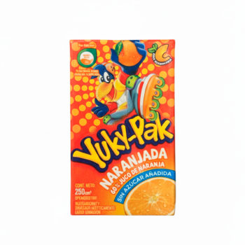 Yuky-Pack Naranja Sin Azucar  250Ml Carton