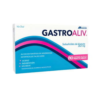Gastro Aliv x 10Tab Masticable Bismutol Maver