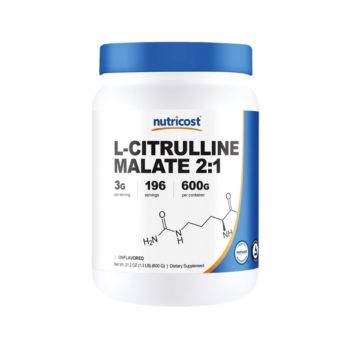 L-Citrulline Malate 2:1 Unflavored 1.3Lb 196Servings 600gr Nutricost