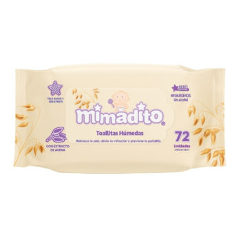 Mimadito Toallas Humedas Con Avena 72Und
