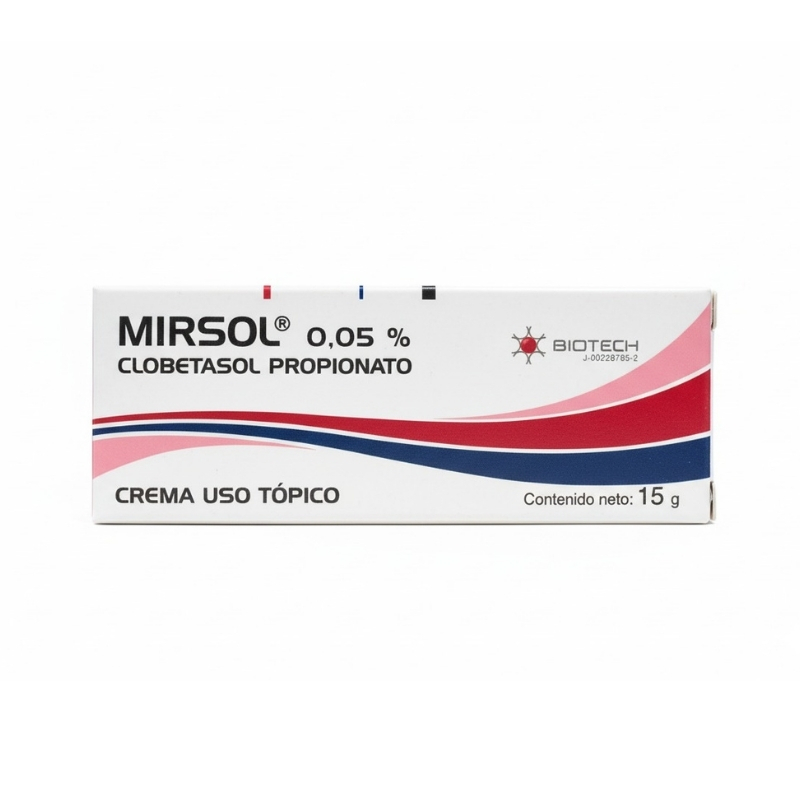 Mirsol Crema 0.05% 15Gr Clobetasol Biotecth