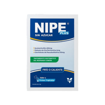 Nipe Plus granulado  x 1Sobre Acetaminofen-Cafeina-Clorferinamina Vargas