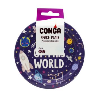 Platos De Fiesta Espacio N° 7 8Pcs Conga