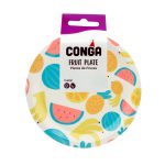 Platos De Fiesta Frutas N°9 x 8Pcs Conga