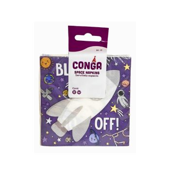 Servilletas De Espacio 25 x 25 20Pcs Conga