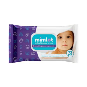Mimlot Toallas Húmedas Crema x 72 Unidades