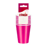 Vasos De Fiesta Dorado 9Oz x 8Pcs Conga Conga (2)