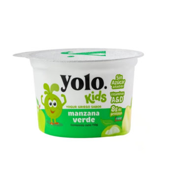 Yolo Yogurt griego Kids Manzana Verde  110gr