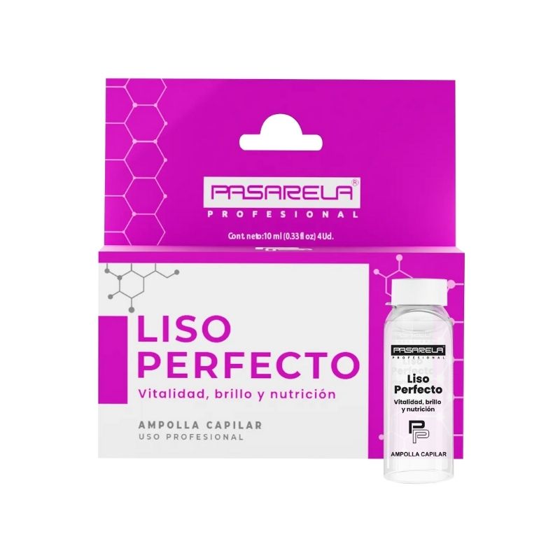 Ampolla Capilar Liso Perfecto x 4 Unid 10Ml Pasarela