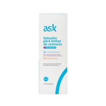 Ask Solucion Para Lentes De Contacto +Porta Lente 240mL