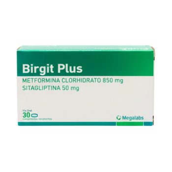 Birgit Plus 850-50mg x 30Tab Metformina-Sitagliptina Megalabs Vzl