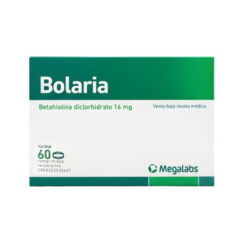Bolaria 16mg x 60Tab Betahistina Megalabs