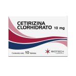 Cetirizina Clorhidrato 10Mg x 10 Tab Biotech