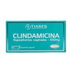 Clindamicina Supositorios Vaginales 100mg x 5 Unid Tiares