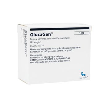 Glucagen Sc-I.M-Iv 1mg Polvo Y Solvente Para Solucion Inyectable Glucagon
