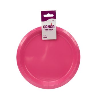 Platos De Fiesta Fucsia N°9 x 8Pcs Conga