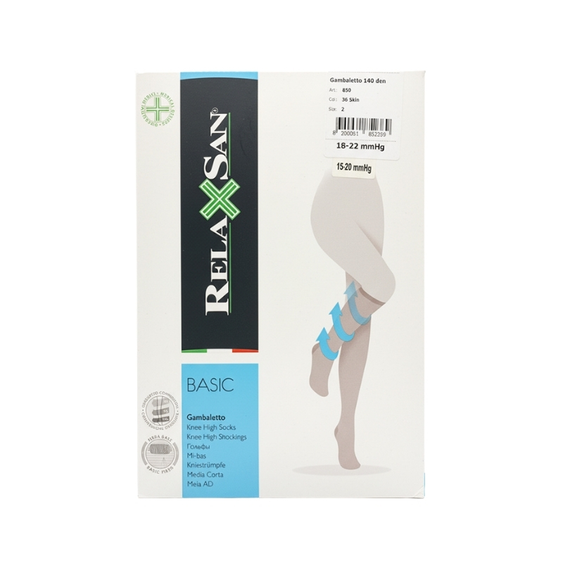 Relaxsan- Medias Gambaletto Tobillera 850 18-22 Mmhg T-2