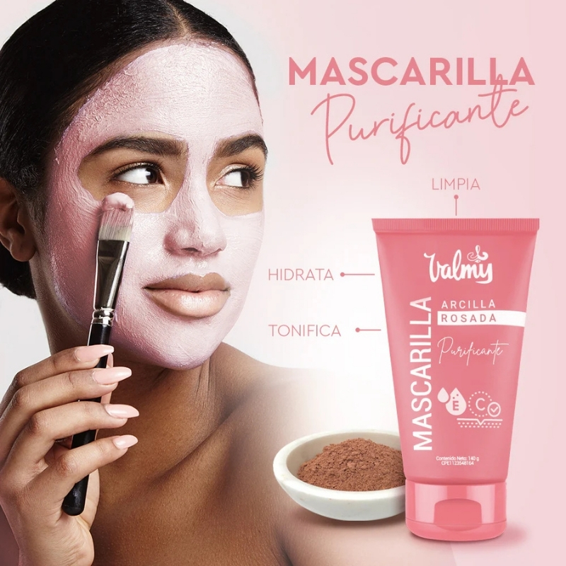 Valmy Mascarilla Arcilla Rosada 140gr (2)