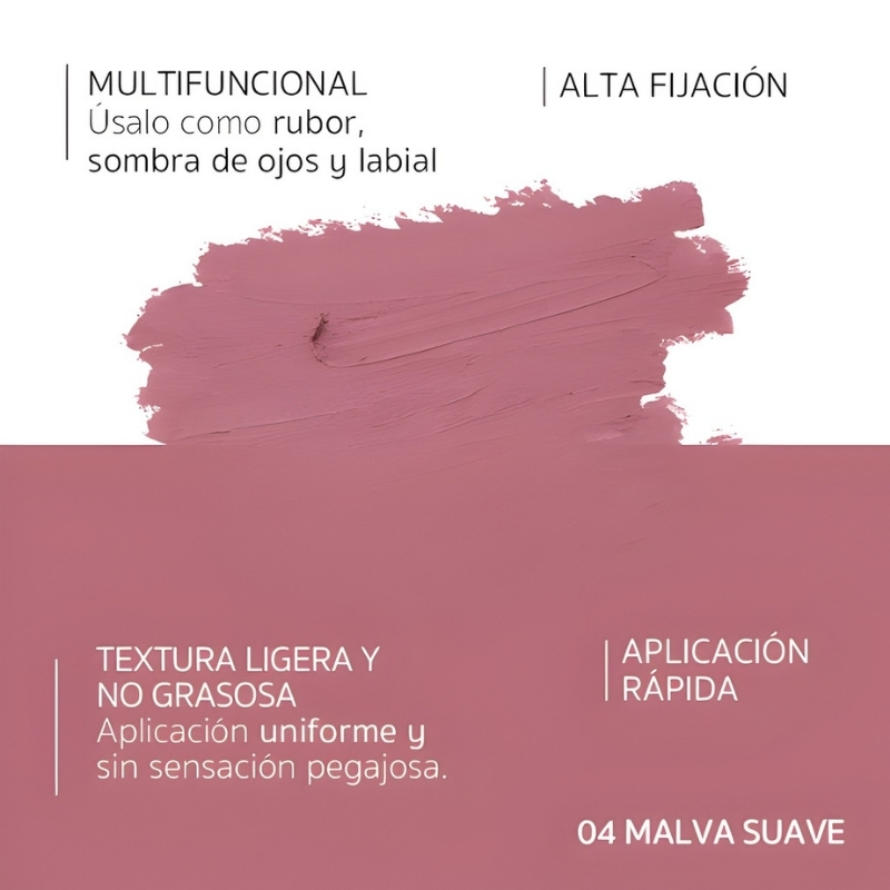 Valmy Perfect Finish Blush Stick 3En1 04 Malva Suave 6gr Rubor (2)