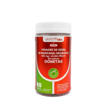 Vinagre De Sidra De Manzana + Acido Folico 500Mg x 60 Gomitas FaliduSin Azucar